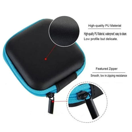 Earphone Holder Case Storage Carrying Hard Bag Box Case for Earphone for Wireless Earbuds Bluetooth Headset Cable Organizer - Riparo82