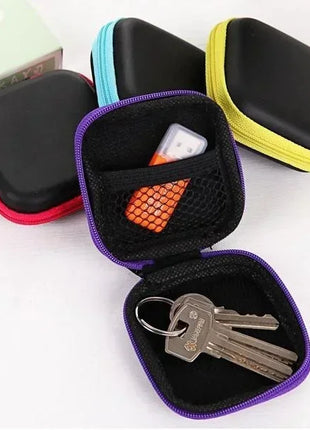 Earphone Holder Case Storage Carrying Hard Bag Box Case for Earphone for Wireless Earbuds Bluetooth Headset Cable Organizer - Riparo82