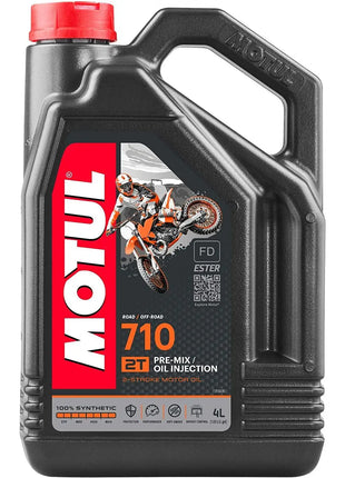 MOTUL 710 2T - Lubrificante 100% sintetico per motori a 2 tempi.