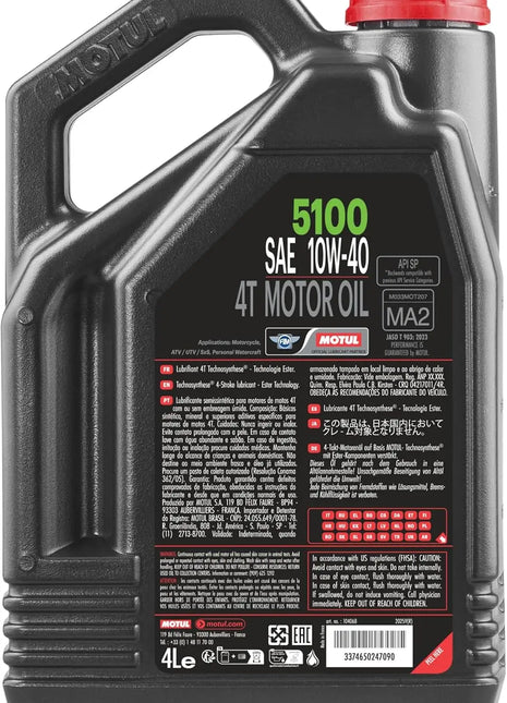 Olio Motul 5100 4T 10W40 4 Litri Tecnosi