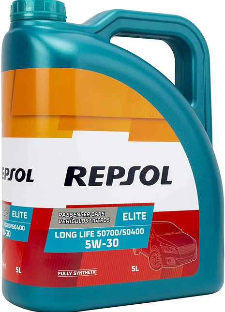 REPSOL Elite L. Life 50700/50400 5W-30 Olio motore per auto, 5L