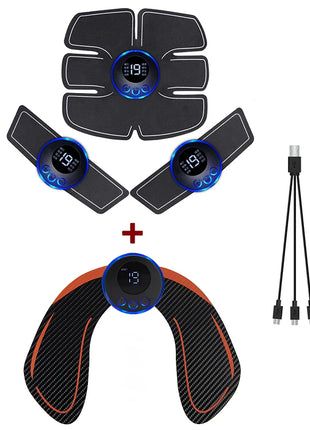 Electrode pads applied to legs for pain relief