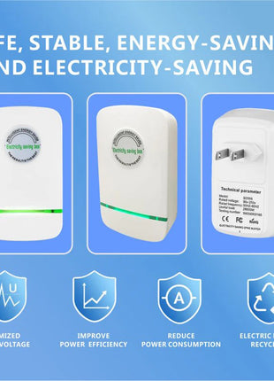 Energy-saving box with LED power indicator light