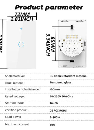 Energy-saving light switch integrated with smart home