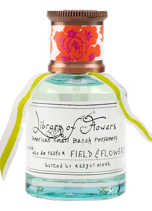 Library of Flowers Field & Flowers Eau de Parfum 1.69 Fl. Oz. - Apricot Honeyed Blossom & Wildflowers – Women’s Perfume Eau de Parfum Spray for Women - riparo82