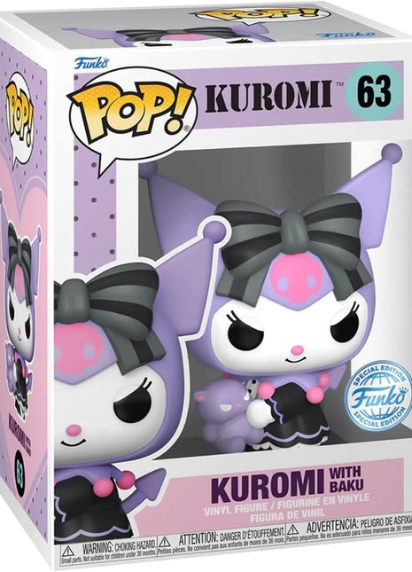 Funko Pop ! Animation Sanrio - (63) Kuromi With Baku Special Edition 9cm