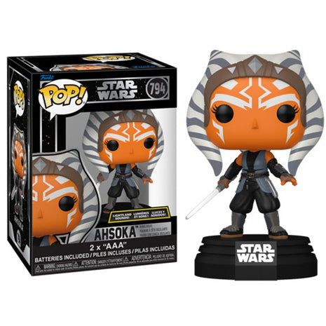 Funko Pop! Star Wars (794) Ahsoka Bobblehead (Lights and Sound) con Luci e Suoni
