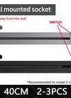 GREY / 40CM-Wall mounted S / 110-250v
