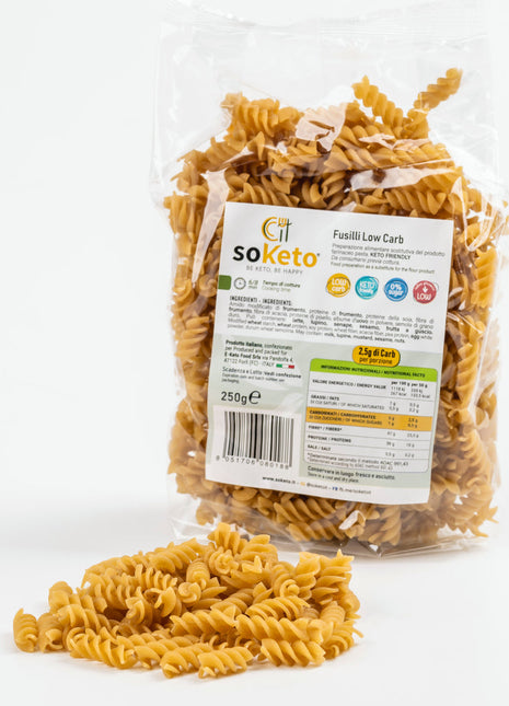 Fusilli low carb Cheto (250g) 2,5gr carbo