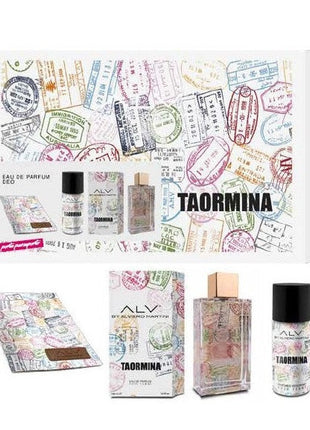 Alviero Martini Cofanetto Taormina Edp Profumo 100 ml+Deodorante 150ml+Portapassaporto - riparo82