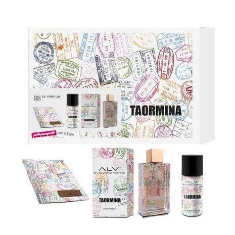 Alviero Martini Cofanetto Taormina Edp Profumo 100 ml+Deodorante 150ml+Portapassaporto - riparo82
