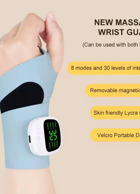 Gentle pressure points diagram for wrist recovery