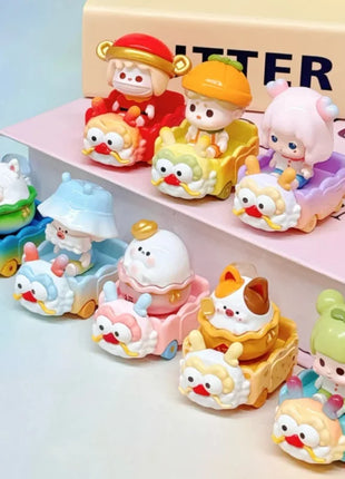 Genuine Hot Sale Lucky Dragon Train Mini Blind Box Bag Trendy Cute Granules Creative Toys Desktop Decoration Girl Birthday Gifts - Riparo82