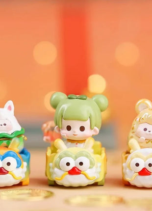 Genuine Hot Sale Lucky Dragon Train Mini Blind Box Bag Trendy Cute Granules Creative Toys Desktop Decoration Girl Birthday Gifts - Riparo82