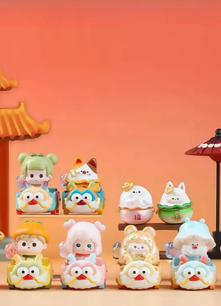 Genuine Hot Sale Lucky Dragon Train Mini Blind Box Bag Trendy Cute Granules Creative Toys Desktop Decoration Girl Birthday Gifts - Riparo82