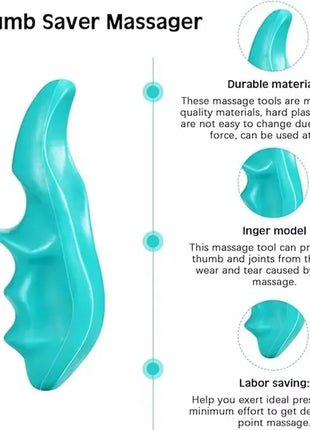 Green and blue color variants of the massager displayed