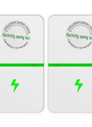 Green power light glowing to show active power regulation