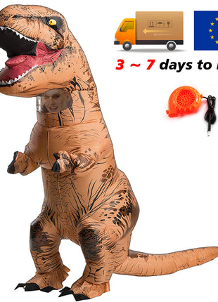 T-rex gonfiabile uit Tyrannosaurus Costume da dinosauro bambino bambini adulto gioco di ruolo Fancy Halloween Mascot Party Apparel