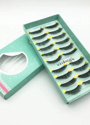 10/2 Pairs Mink Eyelashes Natural 3D Lashes Faux Cils Makeup Dramatic False Eyelashes Wholesale Eyelash Extension Makeup Tools - Riparo82