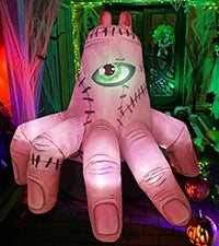 COMIN 4 FT Halloween Shiba Inu Wizard Dog Inflatable Indoor/Outdoor Party & Garden Lawn Decor with Built-in LEDs