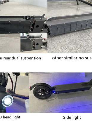 EU Warehouse Patinetes Electrico xiaomi 250W 350W Brushless Powerful Motor Folding Cheap Adults Used Electric Scooters With Seat - Riparo82