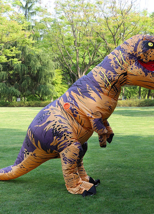 T-rex gonfiabile uit Tyrannosaurus Costume da dinosauro bambino bambini adulto gioco di ruolo Fancy Halloween Mascot Party Apparel