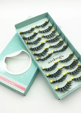 10/2 Pairs Mink Eyelashes Natural 3D Lashes Faux Cils Makeup Dramatic False Eyelashes Wholesale Eyelash Extension Makeup Tools - Riparo82