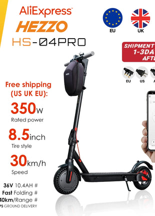 EU US Stock Fast 8.5inch Foldable M365 36v 350W Electric Scooters Elektrikli Kick Scooter Electrico Scoter Electrique E 30km - riparo82