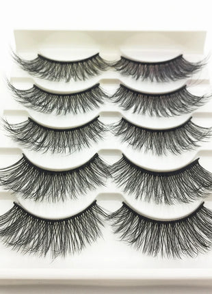 10/2 Pairs Mink Eyelashes Natural 3D Lashes Faux Cils Makeup Dramatic False Eyelashes Wholesale Eyelash Extension Makeup Tools - Riparo82