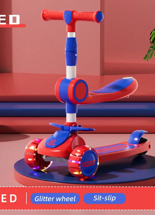 Modern Style Foldable Children's Scooters and Tricycles for Outdoor Play Toy Cars Gifts for Boys and Girls Aged 3 to 8 - riparo82