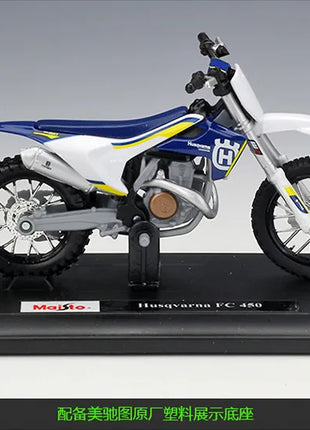 Scala 1/18 Maisto MY Husqvarna FC 450 Vitpilen 701 moto Enduro Racing Diecast Model Dirt Bike Motocross Off Road Replica - riparo82
