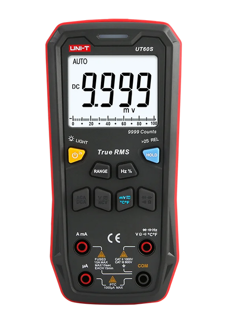 UNI-T Digital Smart Multimeter UT60S UT60BT 1000V AC DC Voltmeter Ammeter True RMS Frequency Meter Capacitor Temperature Tester - Riparo82