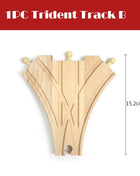 Nuova binario ferroviario in legno Tutti i tipi Biforcazione binario forcella Accessori per binari in legno di faggio adatti per binari in legno Thomos Giocattolo Regalo per bambini