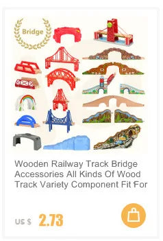 Nuova binario ferroviario in legno Tutti i tipi Biforcazione binario forcella Accessori per binari in legno di faggio adatti per binari in legno Thomos Giocattolo Regalo per bambini