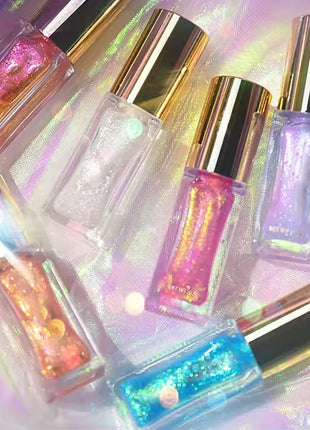 CHARMACY Duochrome Mineral Liquid Lipstick Chameleon Holographic Lip Gloss with Shimmer Aurora Effect Glitter Makeup - Riparo82