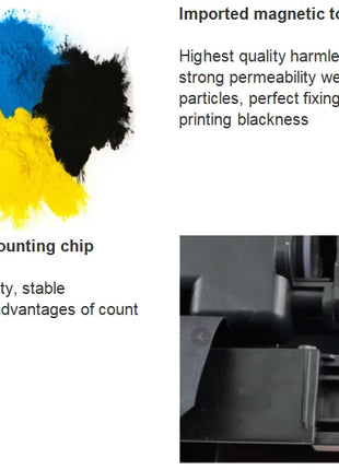 Civoprint Compatible toner cartridge CB540A 540 CB541A CB542A CF210A 540A CB540 for HP laserJet CP1213 CP1214 CP1215 CP1216 - Riparo82