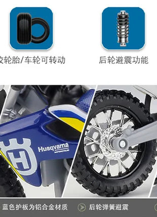 Scala 1/18 Maisto MY Husqvarna FC 450 Vitpilen 701 moto Enduro Racing Diecast Model Dirt Bike Motocross Off Road Replica - riparo82
