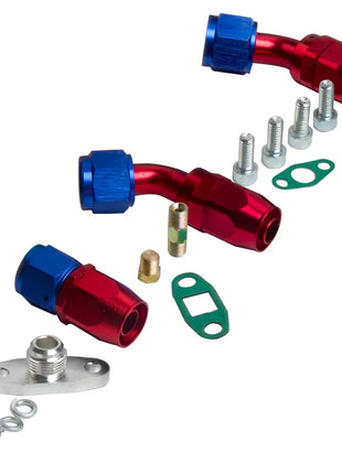T3/ Turbocharger Internal Wastegate Turbo Manifold For Bmw E36 E46 E39 M50 M52 + Oil Line Kit