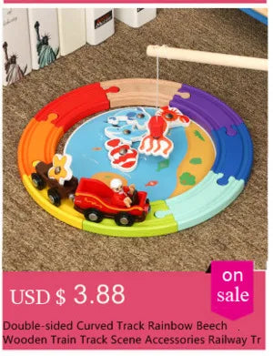 Accessori per binari in legno Rampa in plastica Curva di sovrapposizione Tracce ferroviarie elettriche S adatte a tutte le marche Giocattoli per binari in legno per bambini - riparo82