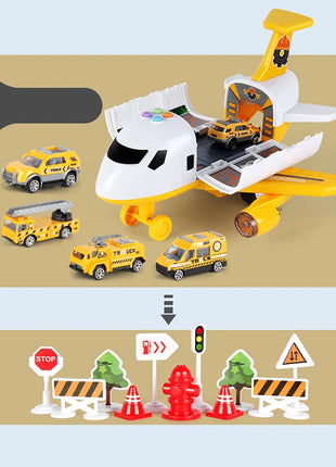 QWZ Nuovo Aereo Simulazione Pista Inerzia Giocattolo Aereo con Luci Musica Aereo Passeggeri di Grandi Dimensioni Aerei di Linea Per Bambini Auto Giocattolo Regali - riparo82