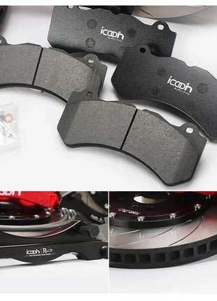 Sistema frenante a disco freno Disco forato rotore con tappo centrale e staffa con linea freno per McLa/BMW E46 M3 /Audi S4 B5/Lb Urus