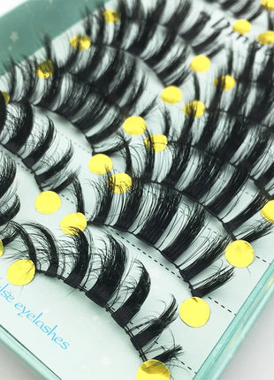 10/2 Pairs Mink Eyelashes Natural 3D Lashes Faux Cils Makeup Dramatic False Eyelashes Wholesale Eyelash Extension Makeup Tools - Riparo82