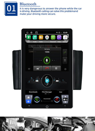 Universal 2 Din Tesla Autoradio 2 din Android 14 Rotatable screen Car Stereo Car Radio GPS Navi Car Multimedia Player 10.1 in - Riparo82