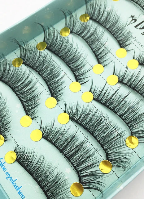 10/2 Pairs Mink Eyelashes Natural 3D Lashes Faux Cils Makeup Dramatic False Eyelashes Wholesale Eyelash Extension Makeup Tools