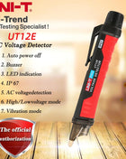 UNI-T UT12E/UT12M/UT12D non-contact AC Voltage Detector; high and low dual mode adjustable sensitive smart test pencil 24V-1000V - Riparo82