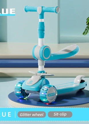 Modern Style Foldable Children's Scooters and Tricycles for Outdoor Play Toy Cars Gifts for Boys and Girls Aged 3 to 8 - riparo82