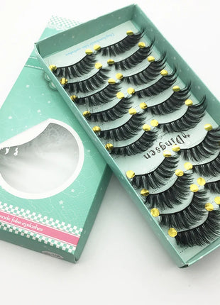 10/2 Pairs Mink Eyelashes Natural 3D Lashes Faux Cils Makeup Dramatic False Eyelashes Wholesale Eyelash Extension Makeup Tools - Riparo82