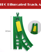 Nuova binario ferroviario in legno Tutti i tipi Biforcazione binario forcella Accessori per binari in legno di faggio adatti per binari in legno Thomos Giocattolo Regalo per bambini