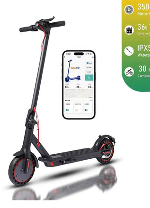 WindChaser US Stock 350W Electric Scooter with Smart APP Control, Max Speed 30KM/H, Portable Folding Electric Commuter Scooter - riparo82