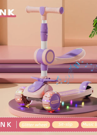 Modern Style Foldable Children's Scooters and Tricycles for Outdoor Play Toy Cars Gifts for Boys and Girls Aged 3 to 8 - riparo82